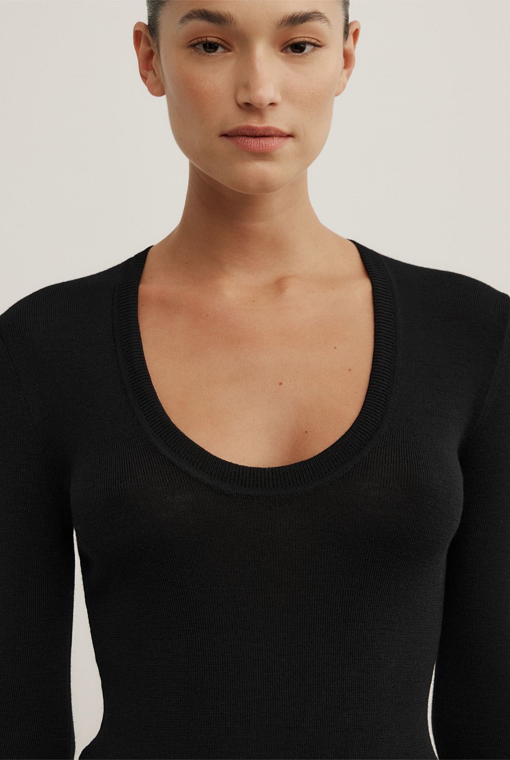 Merino Scoop Knit