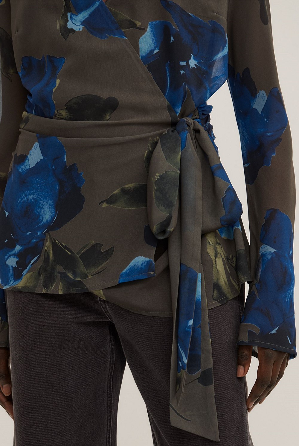 Sheer Wrap Shirt