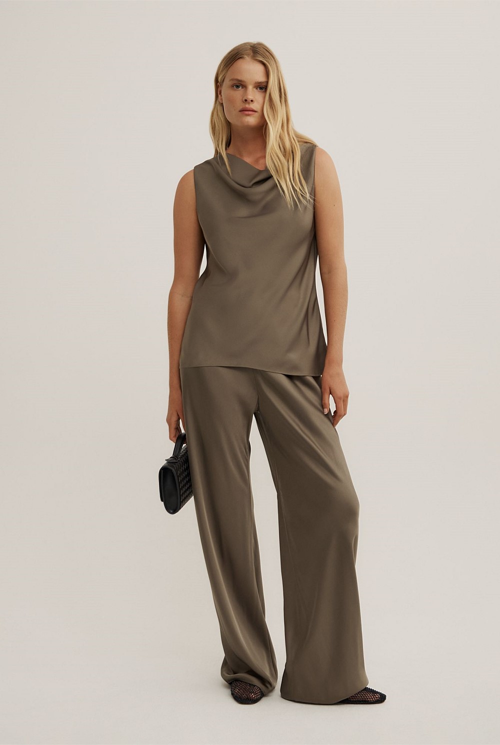 Soft Cowl Tank Top