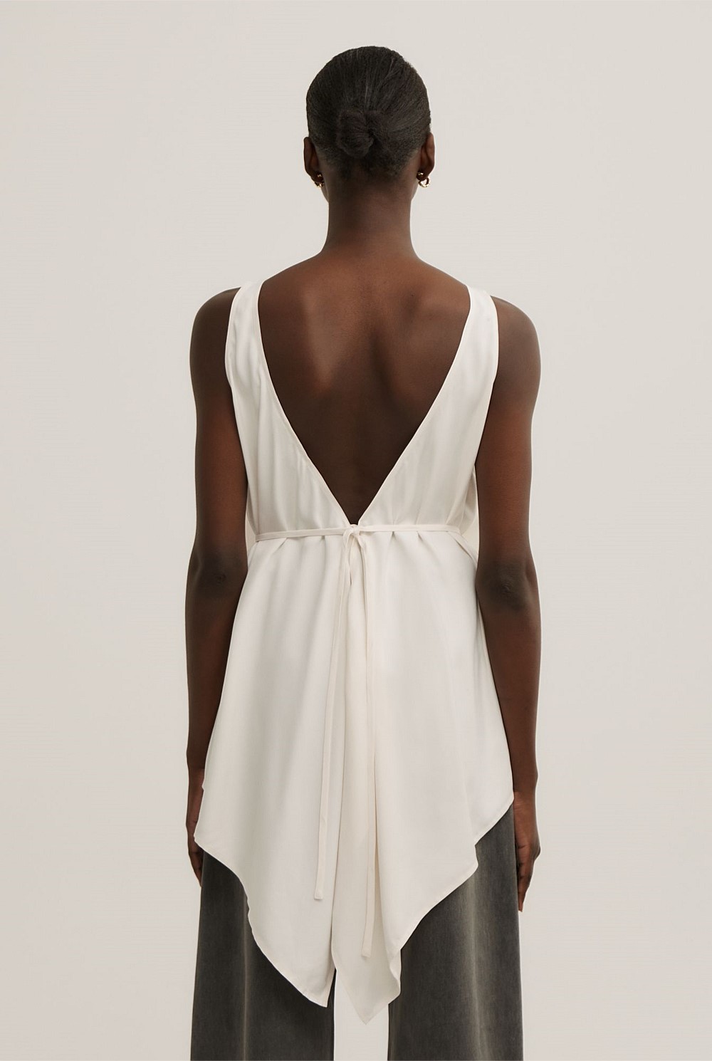 Back Ruffle Tank Top
