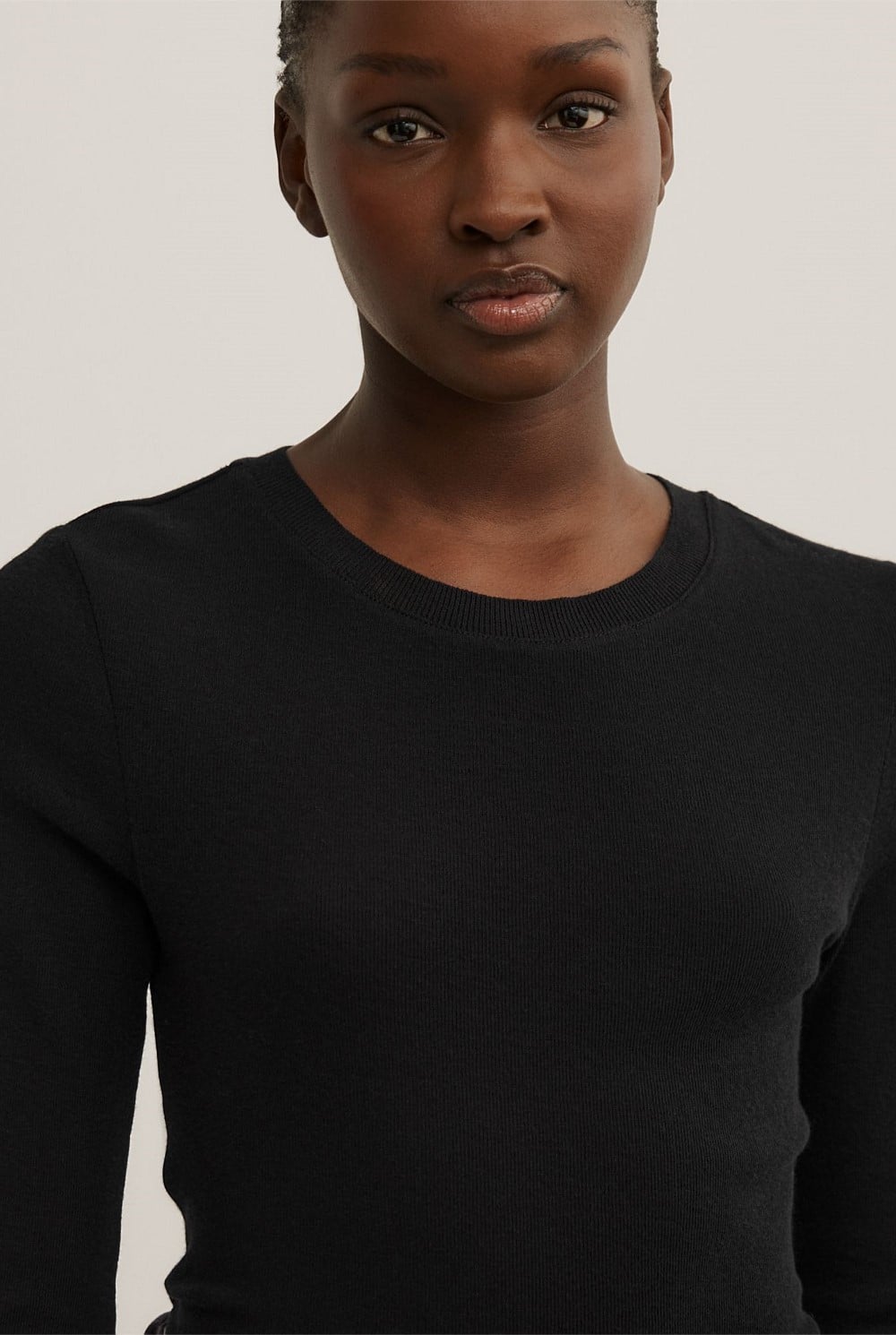 Fine Jersey Long Sleeve Top
