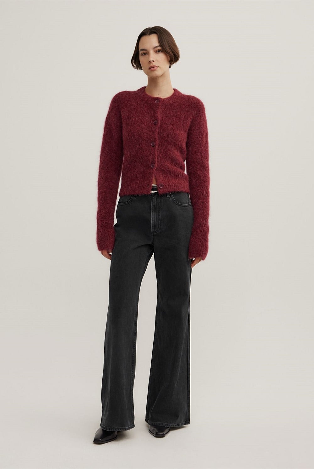 Fluffy Crew Cardigan