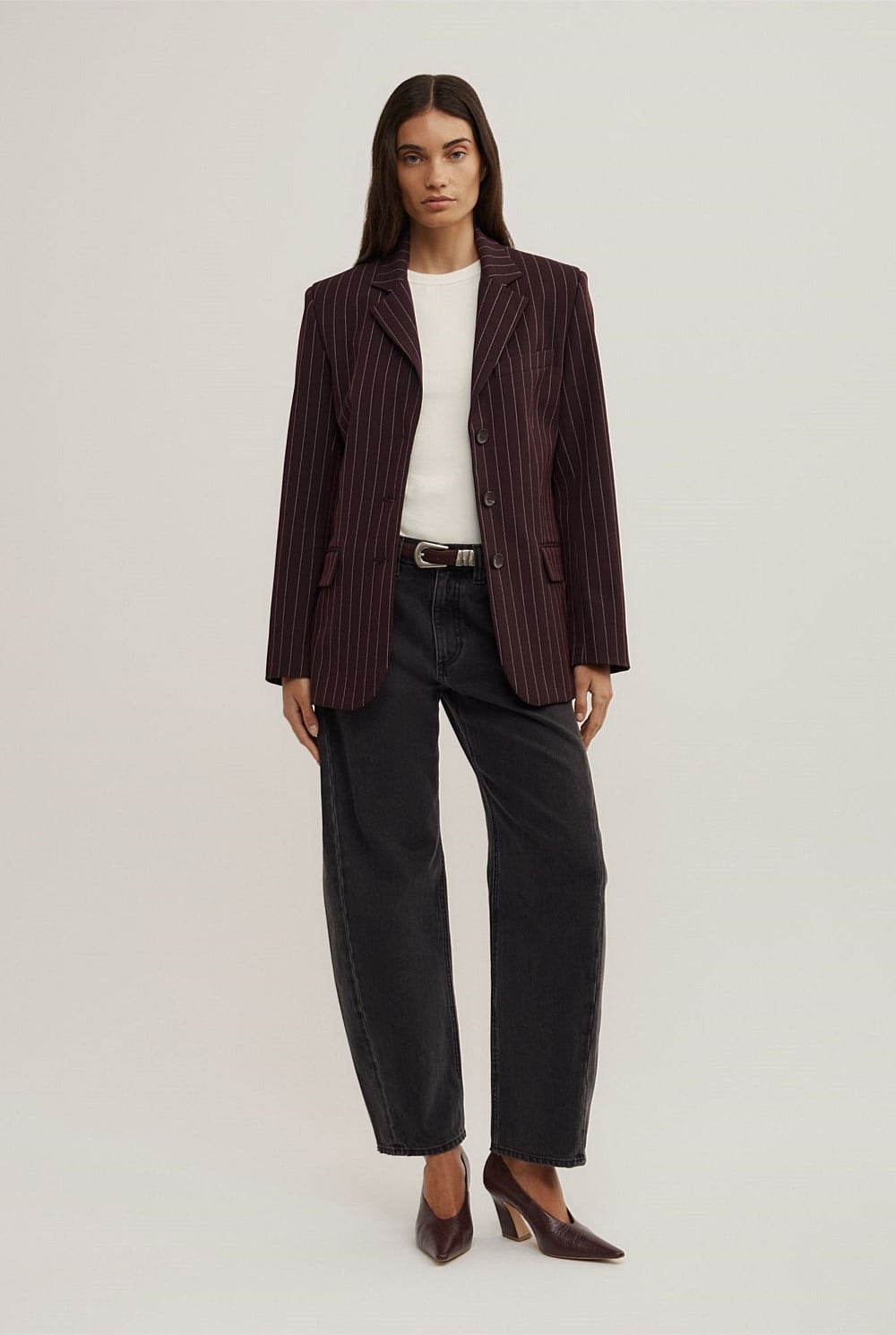 Pinstripe Blazer
