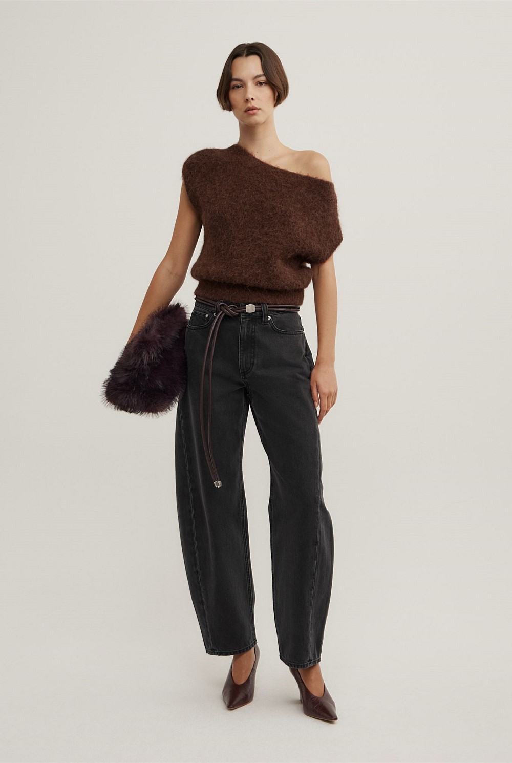 Asymmetric Fluffy Top