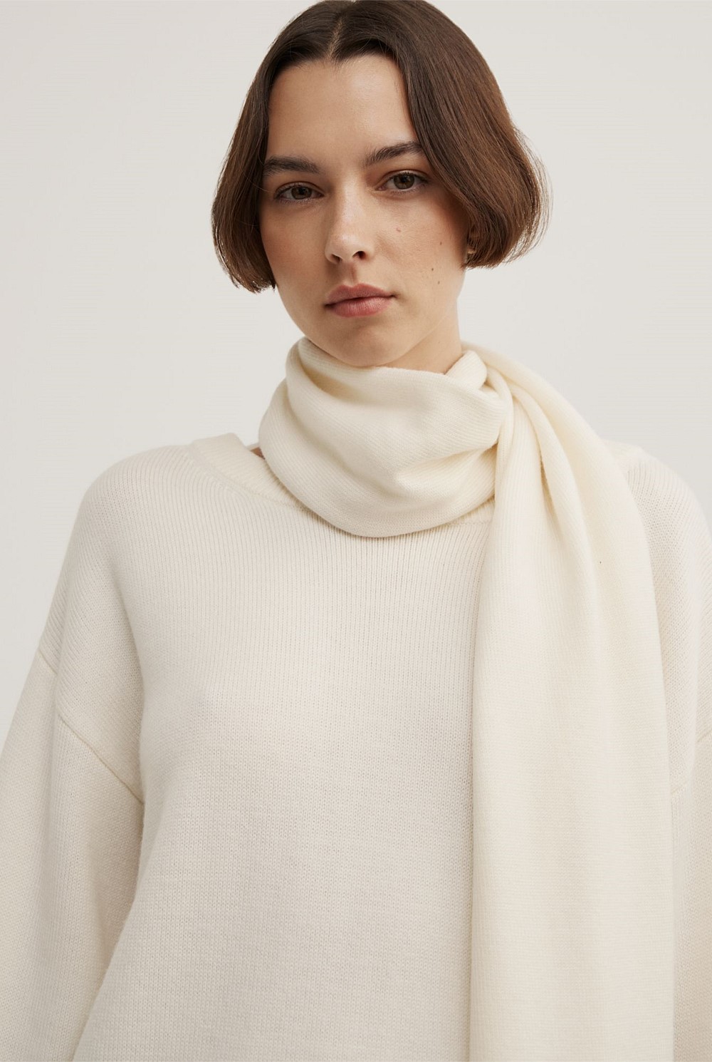 Scarf Detail Knit