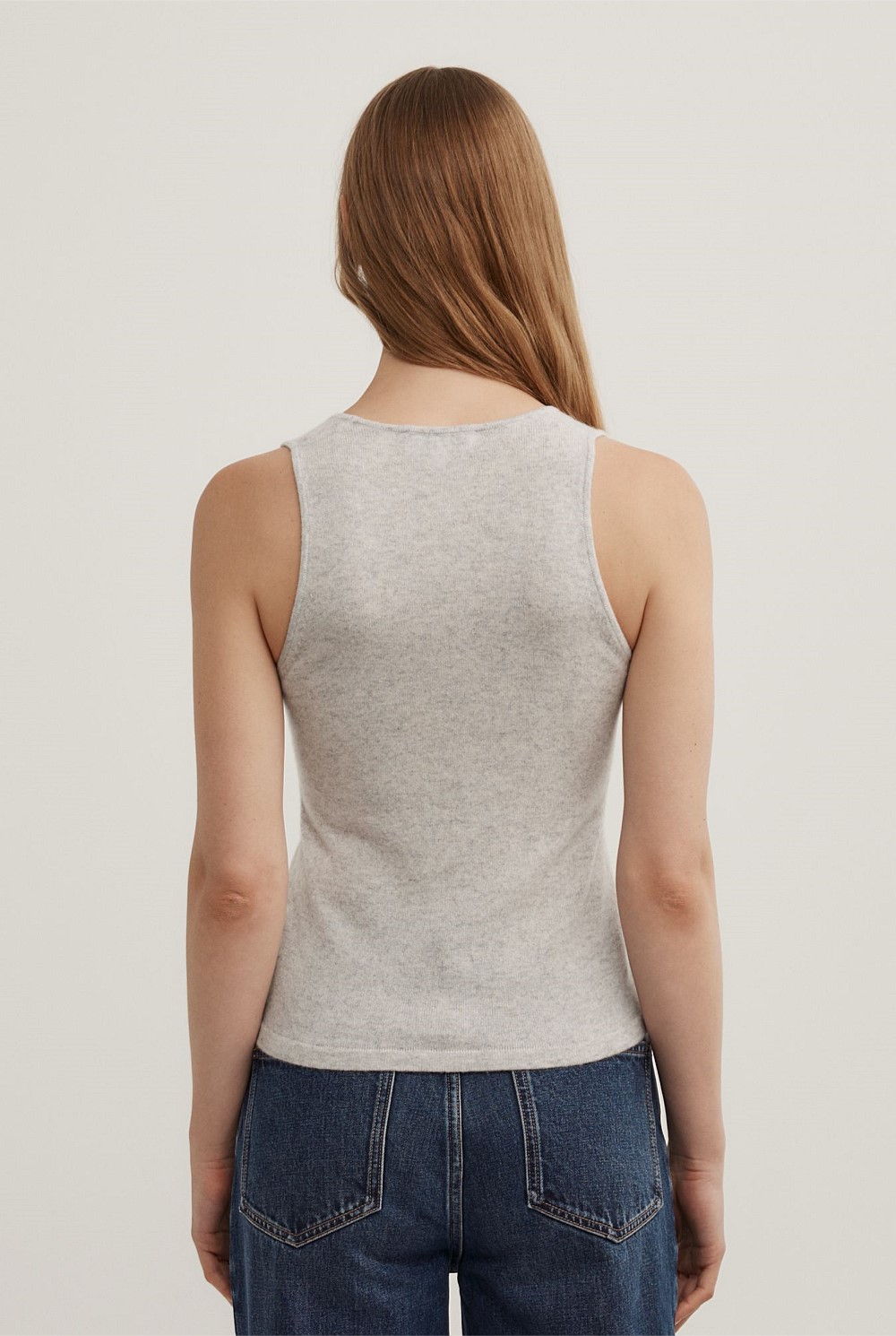Cashmere Scoop Tank Top