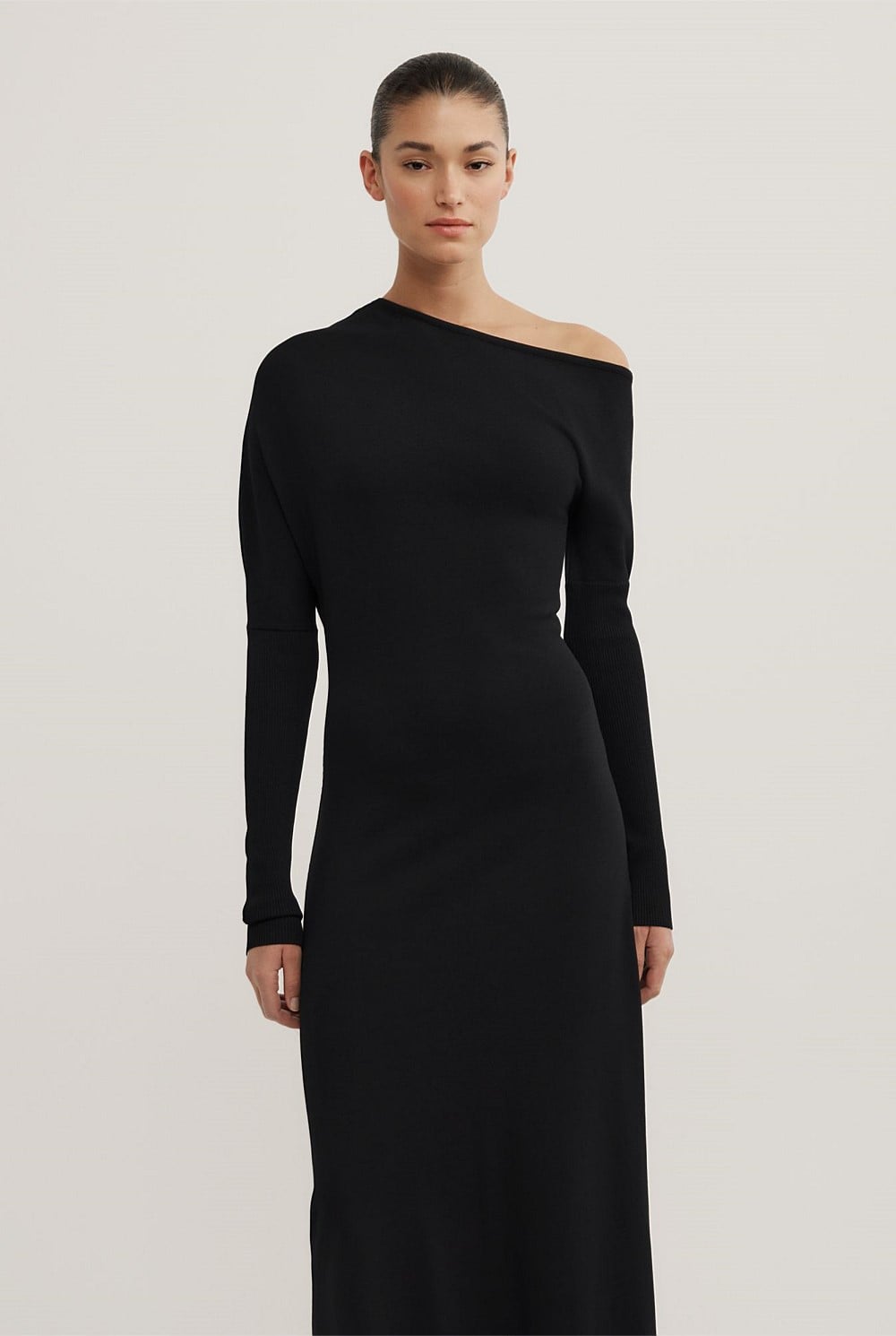 Off Shoulder Knit Dress