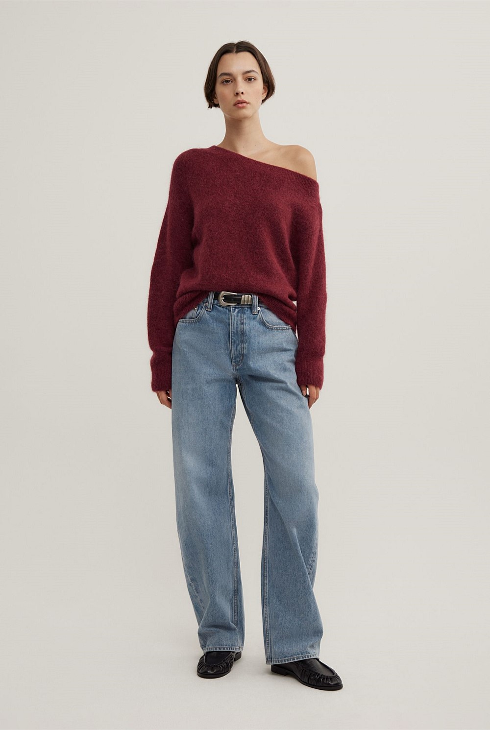 Fluffy Asymmetric Knit