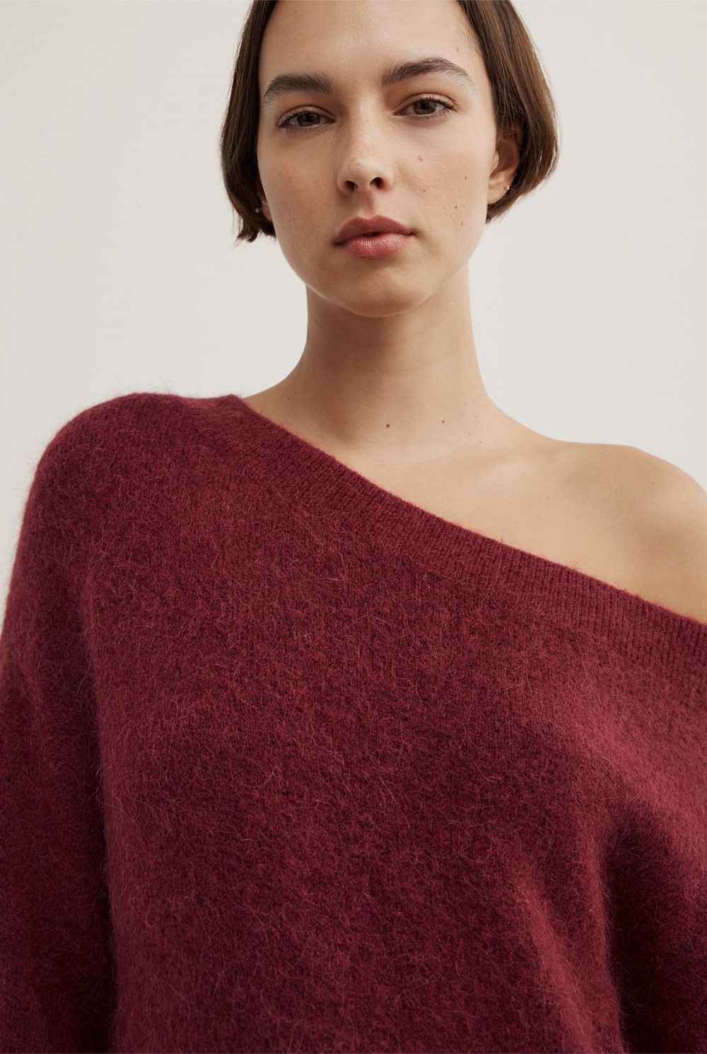 Fluffy Asymmetric Knit