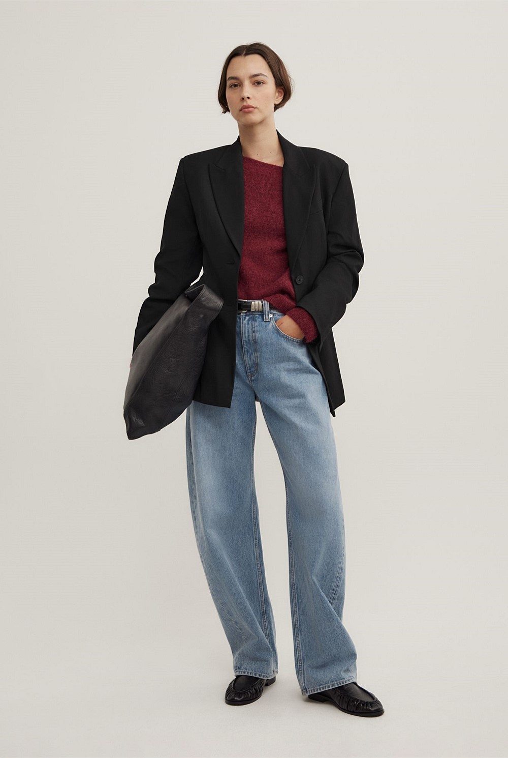 Fluffy Asymmetric Knit