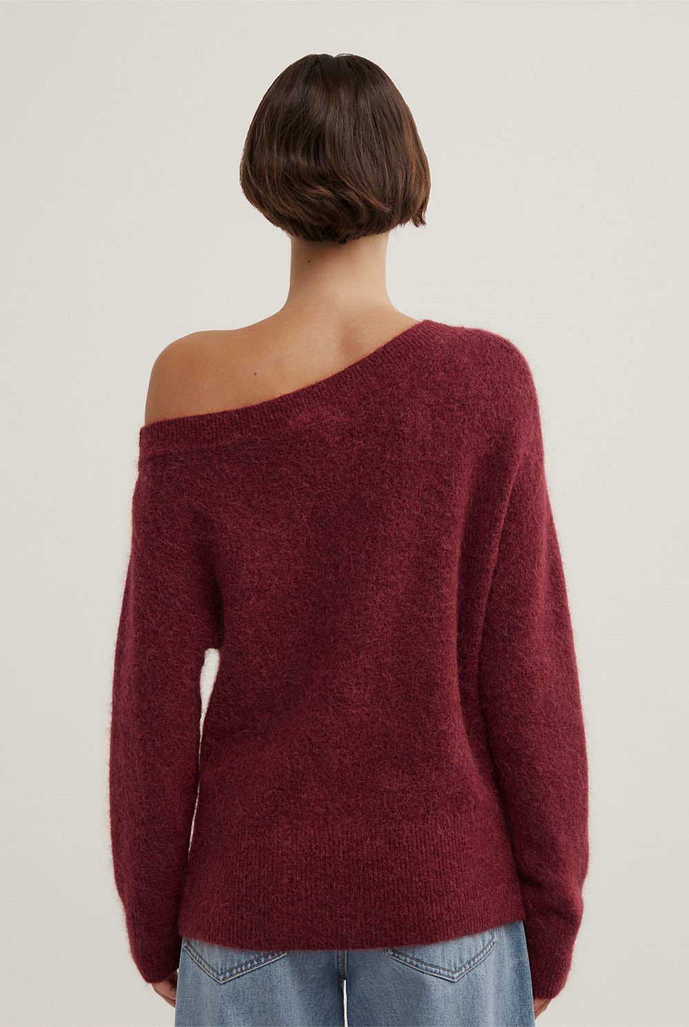 Fluffy Asymmetric Knit