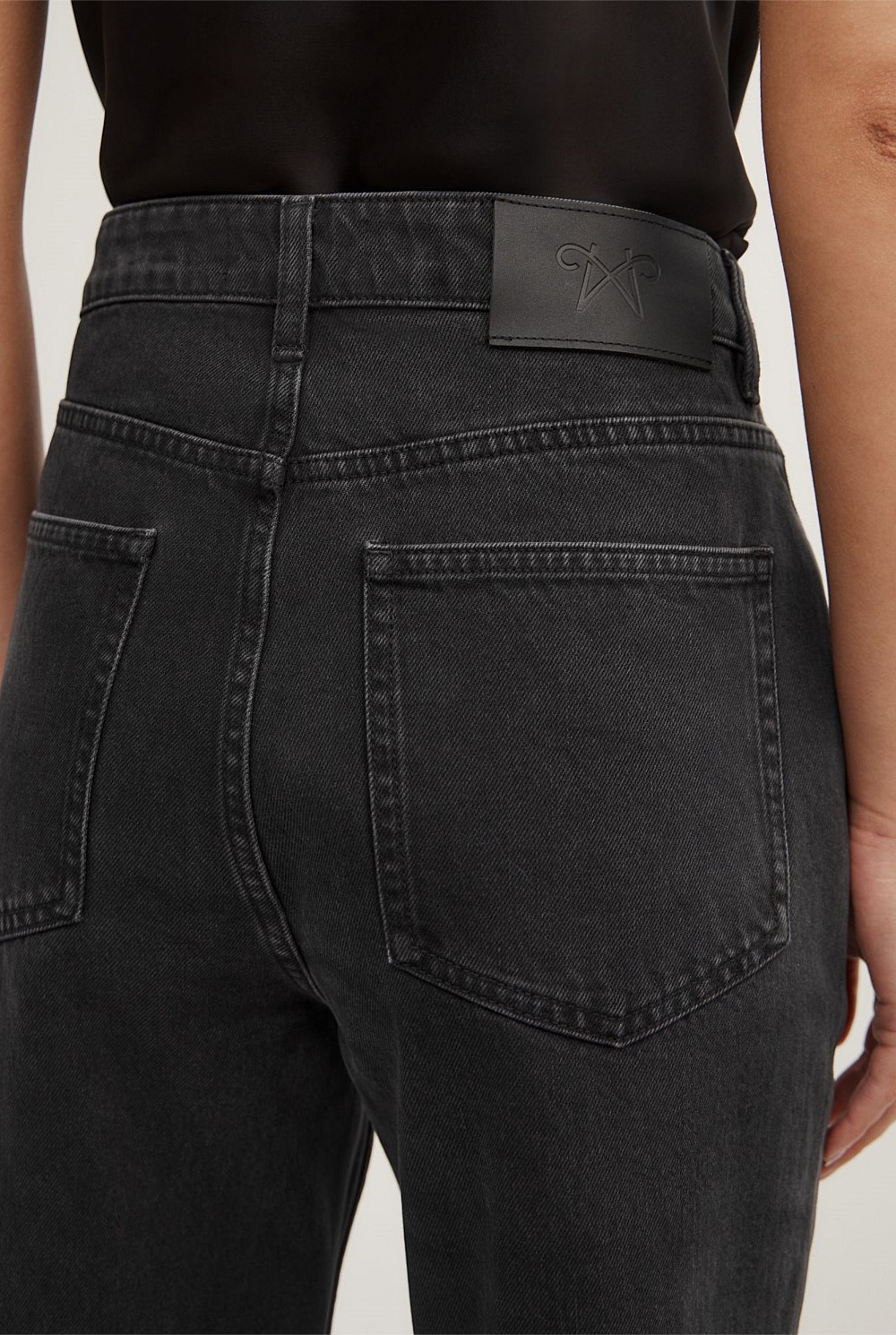 Split Detail Denim Jeans