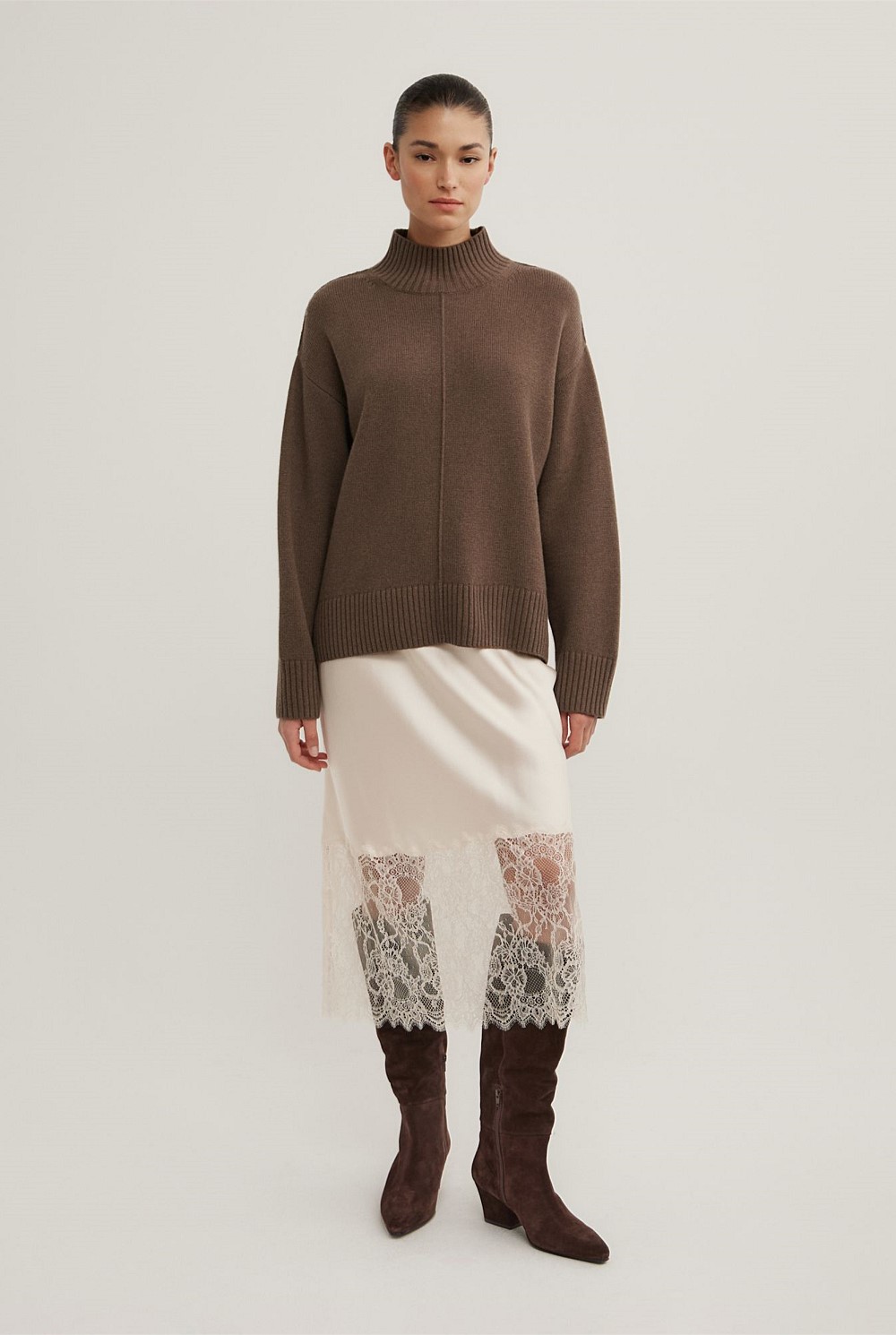 High Neck Knit