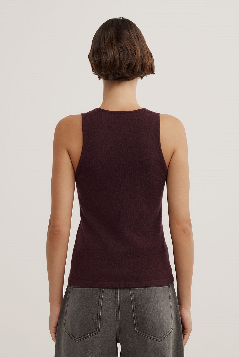 Cashmere Scoop Tank Top