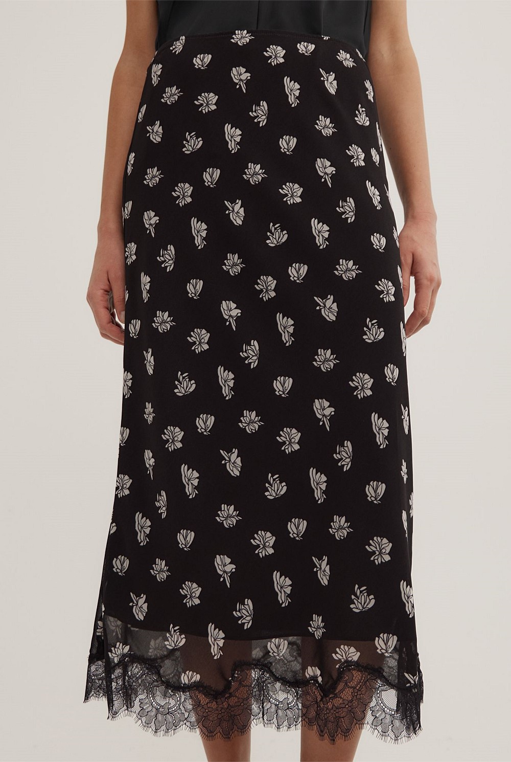 Floral Midi Skirt