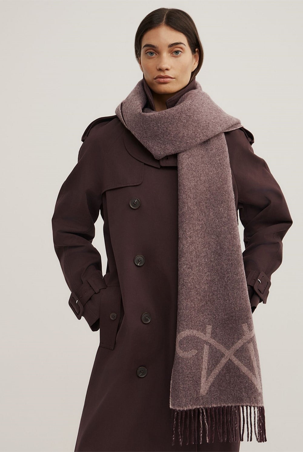 Monogram Check Scarf
