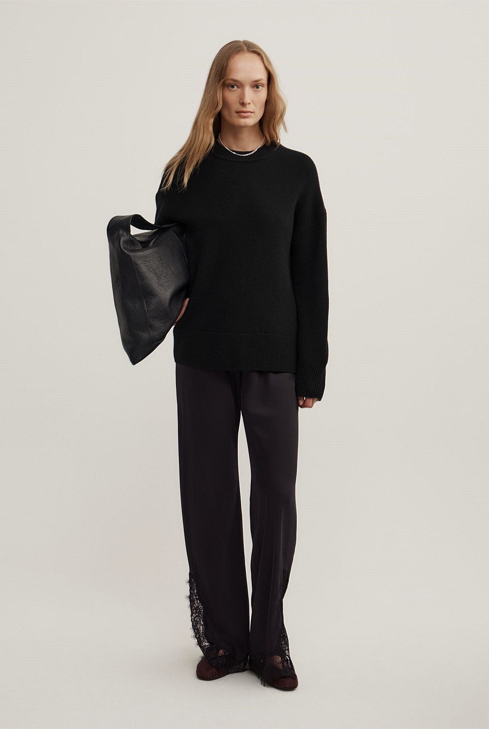 Relaxed Crew Neck Knit