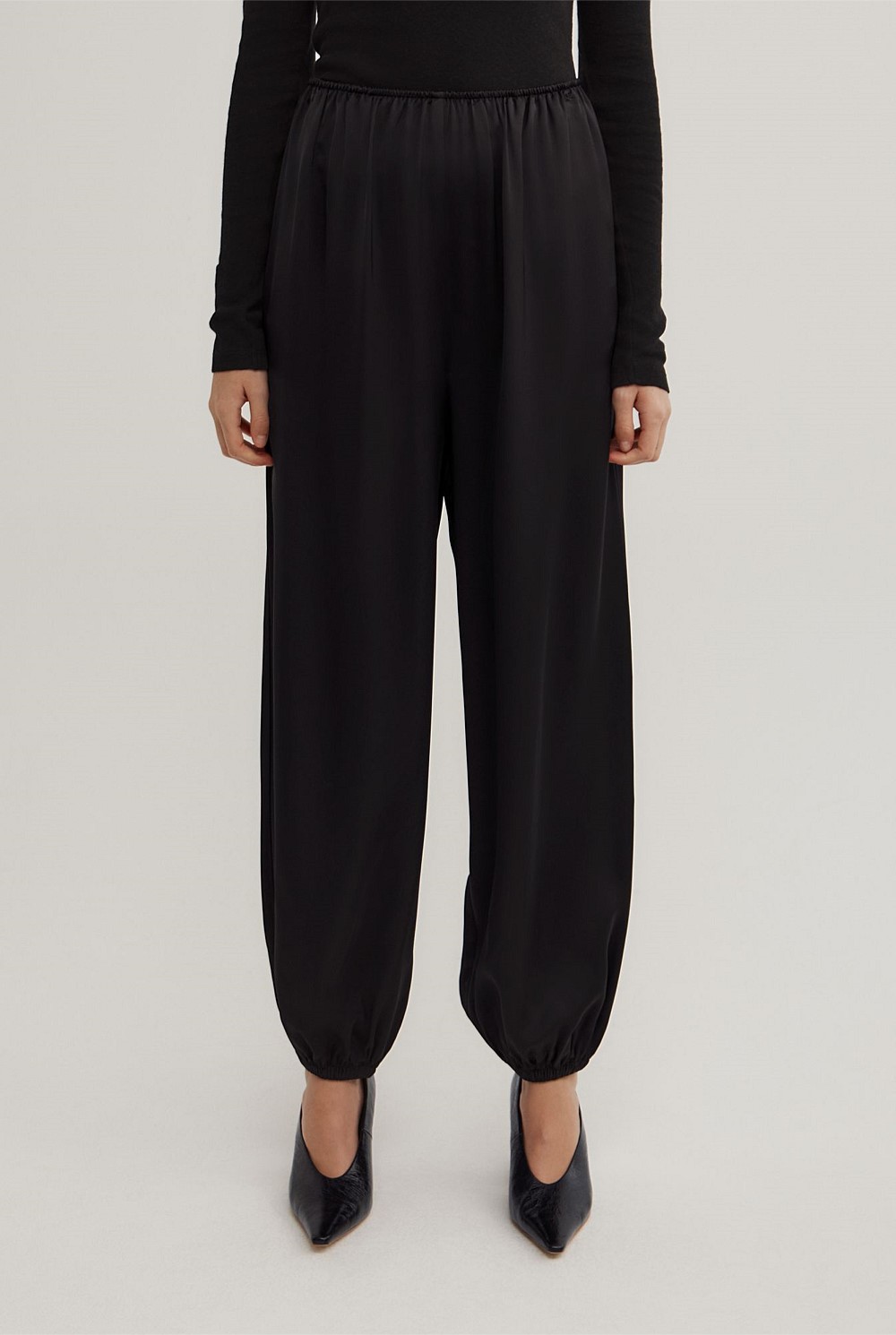 Satin Harem Pants