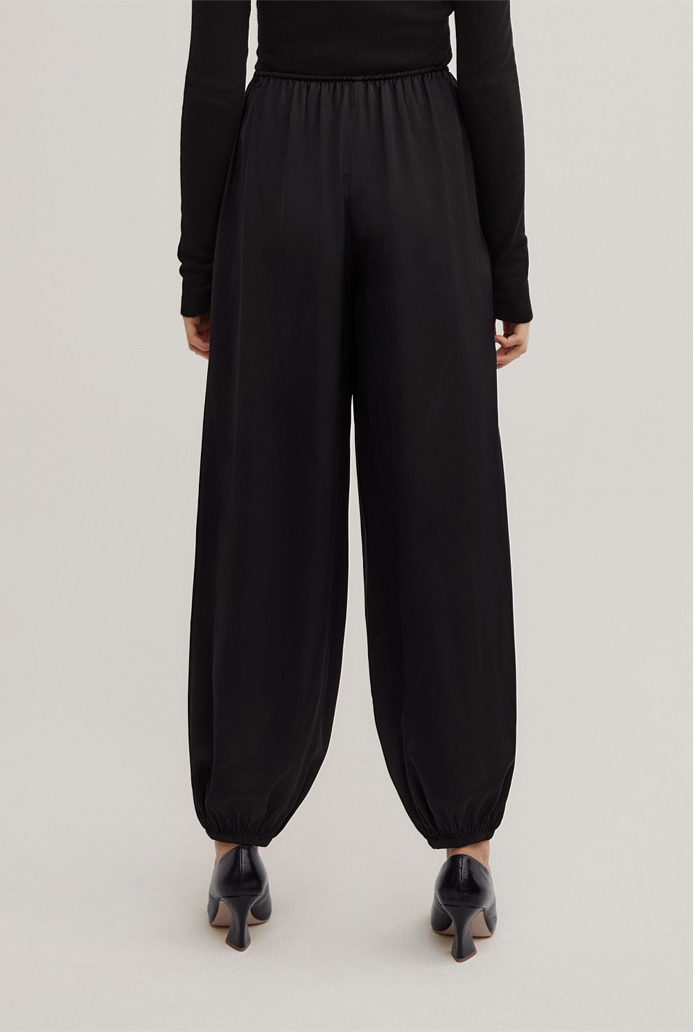 Satin Harem Pants