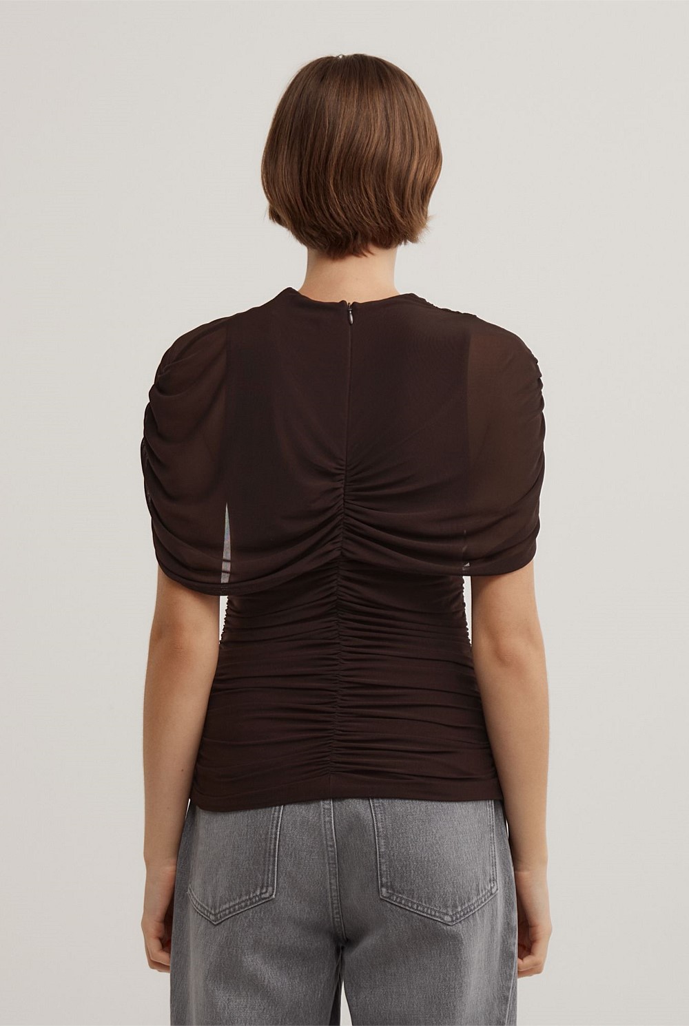 Mesh Cape Top