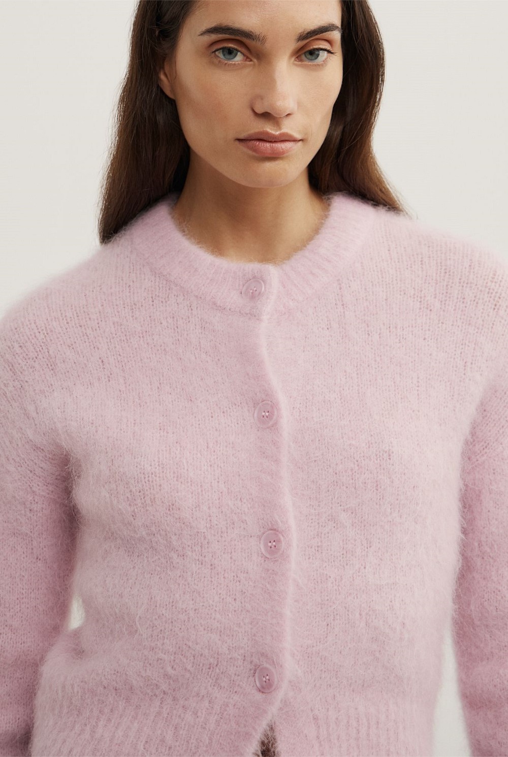 Fluffy Crew Cardigan
