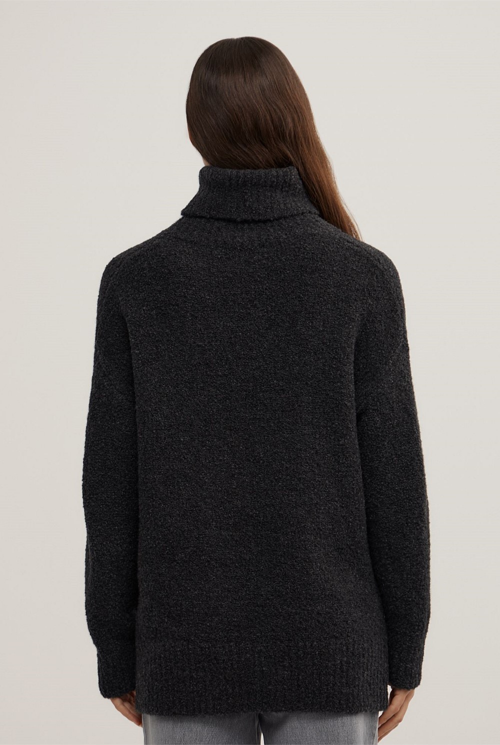 Boucle High Neck Knit