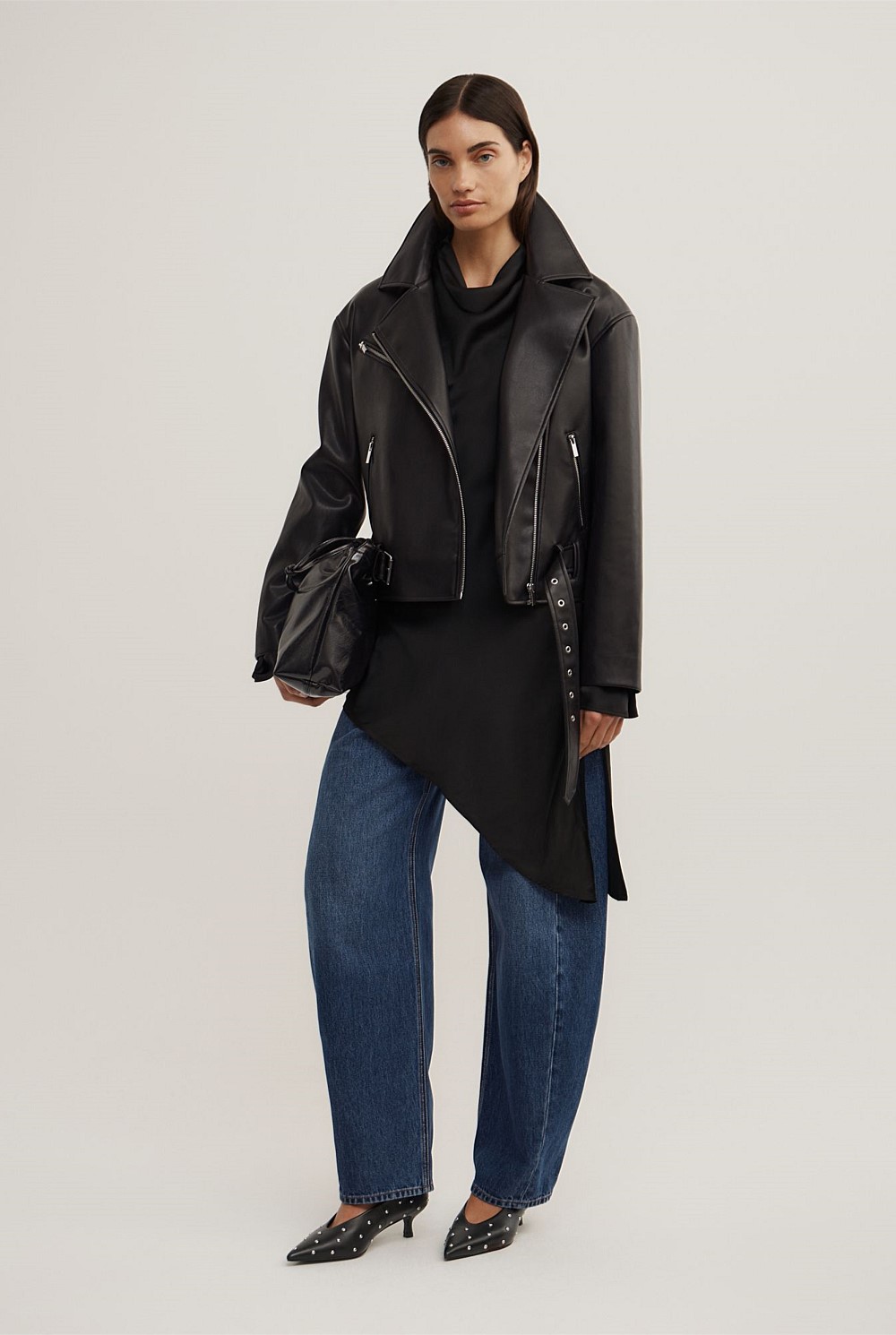 Long Sleeve Asymmetric Tunic Top