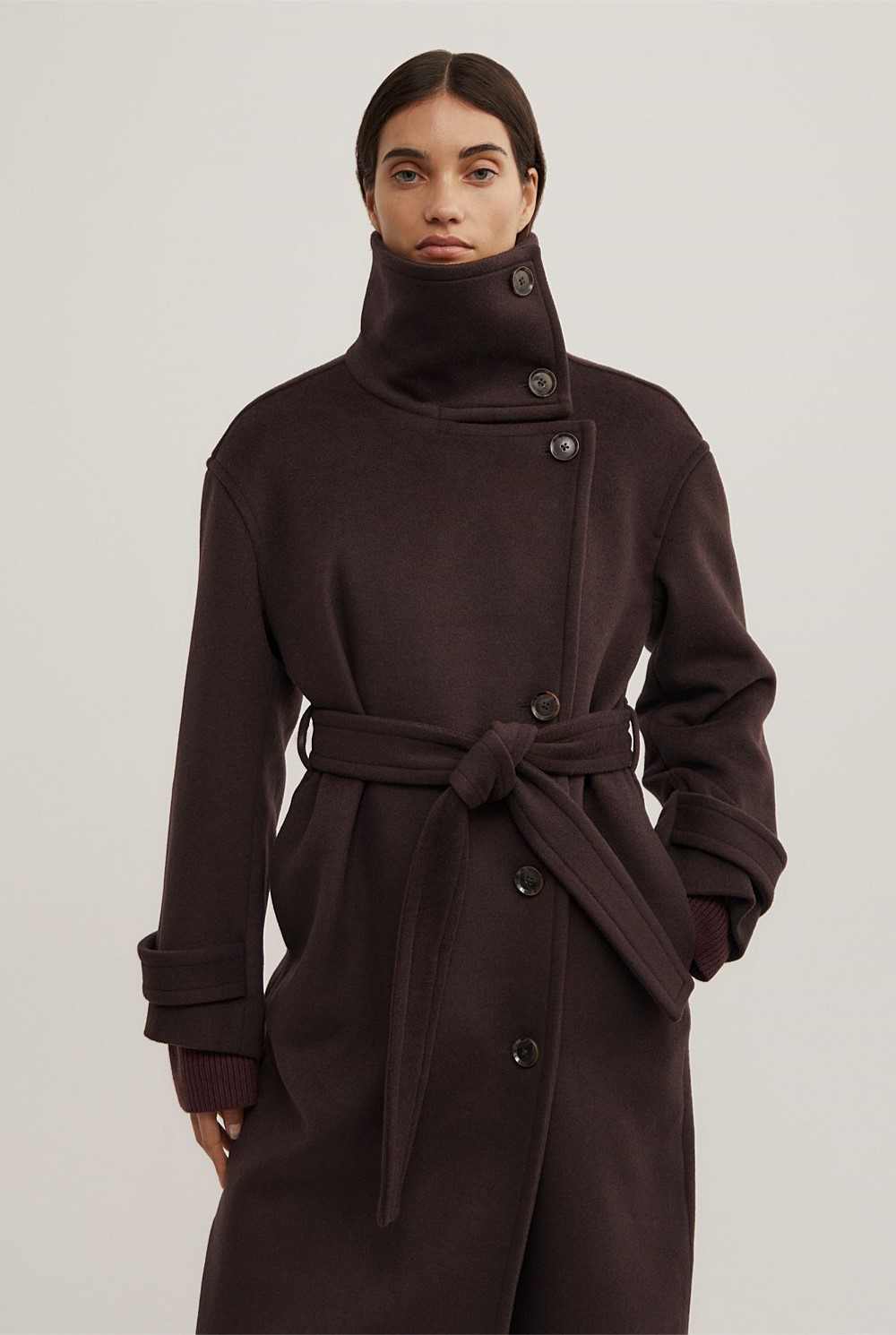 Funnel Neck Coat