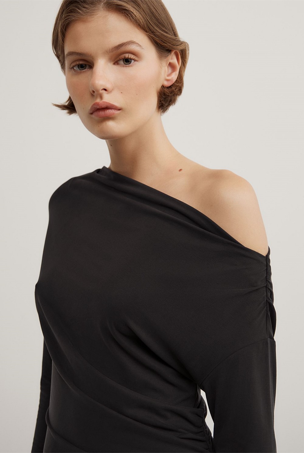 Asymmetric Tunic Long Sleeve Top