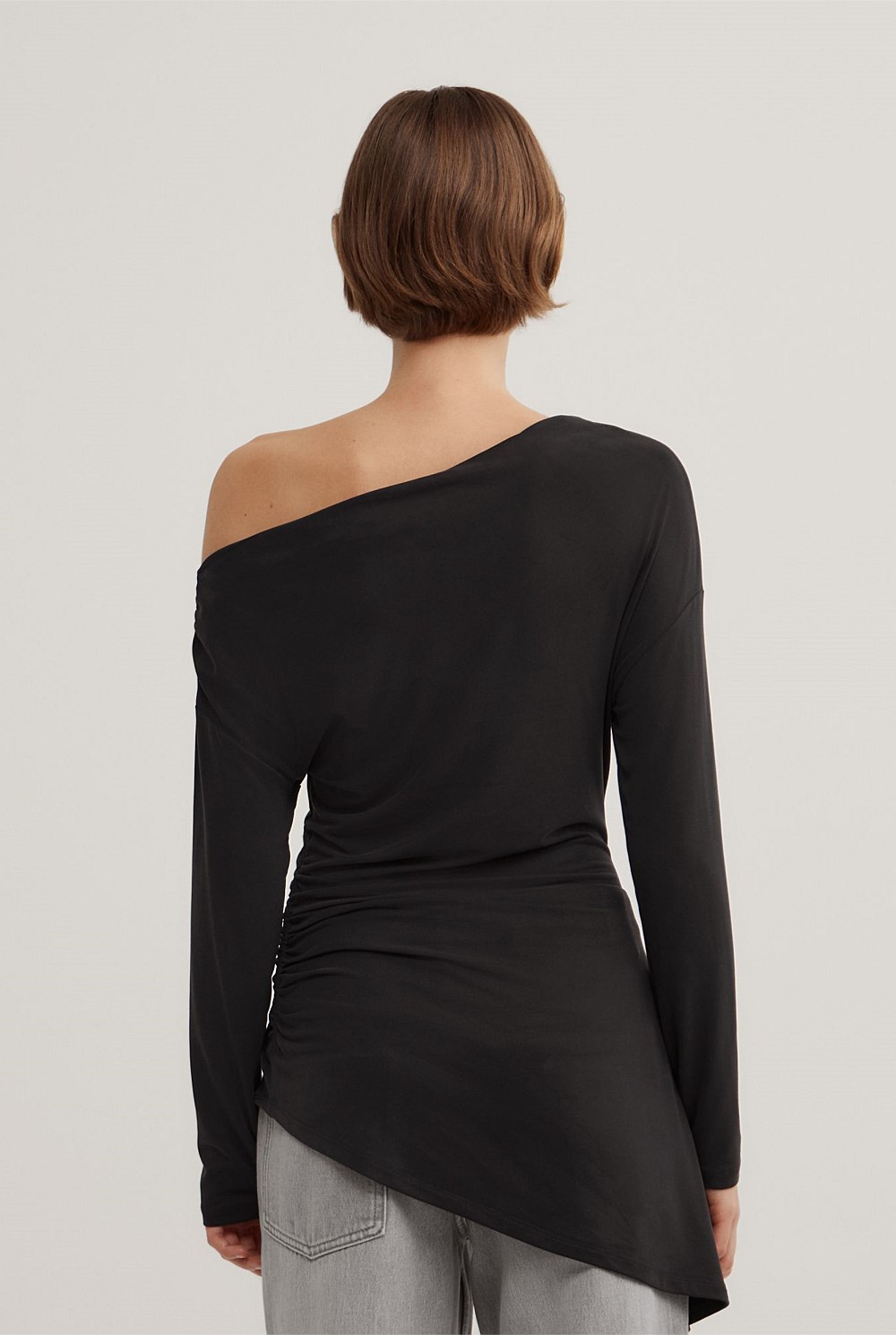 Asymmetric Tunic Long Sleeve Top