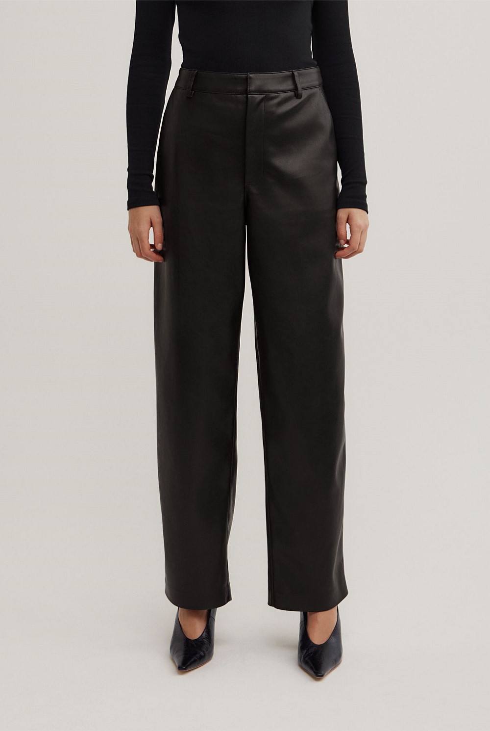 Pu Barrel Trousers