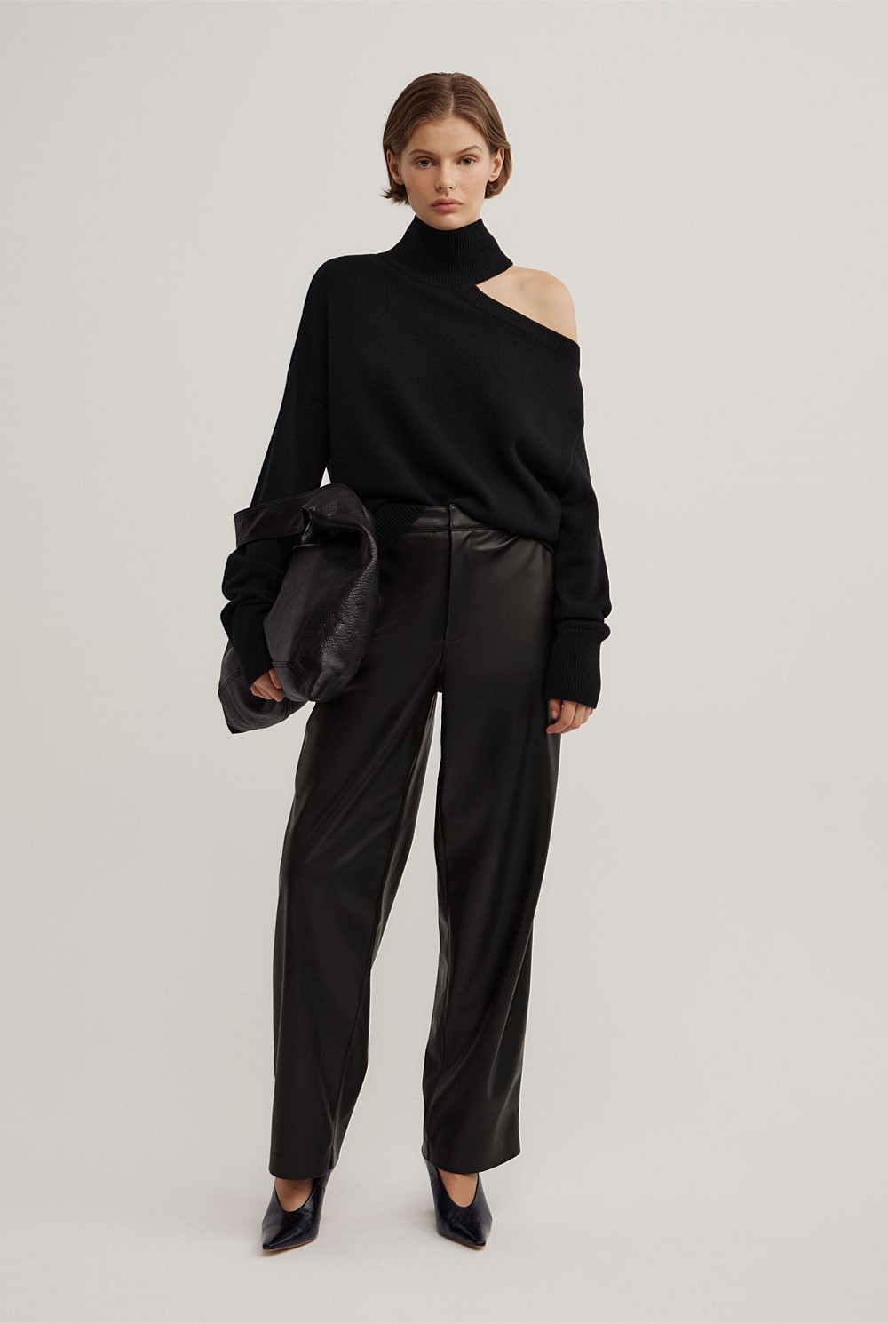 Pu Barrel Trousers
