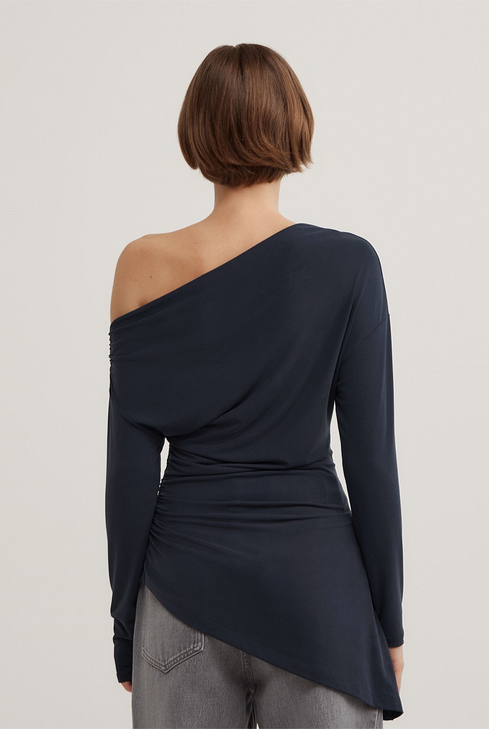 Asymmetric Tunic Long Sleeve Top