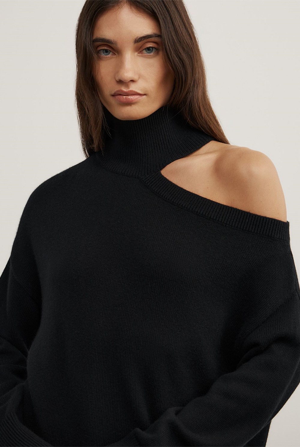 Exposed Shoulder Knit