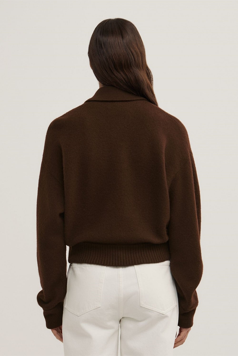 Wool Knit Bomber Jacket