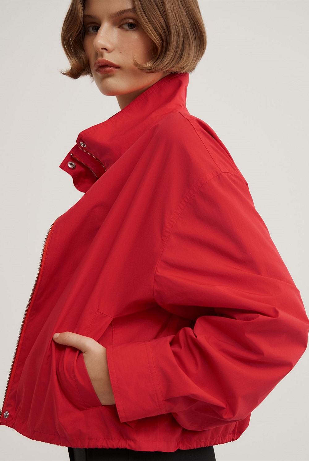 Funnel Zip Through Jacket
