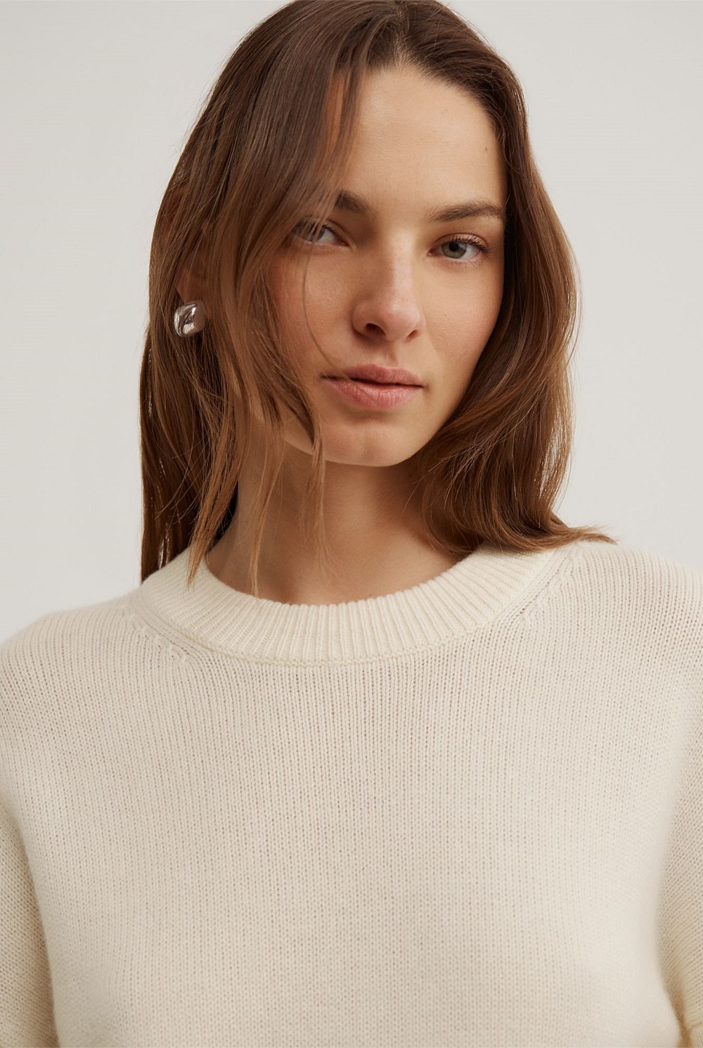Relaxed Crew Neck Knit