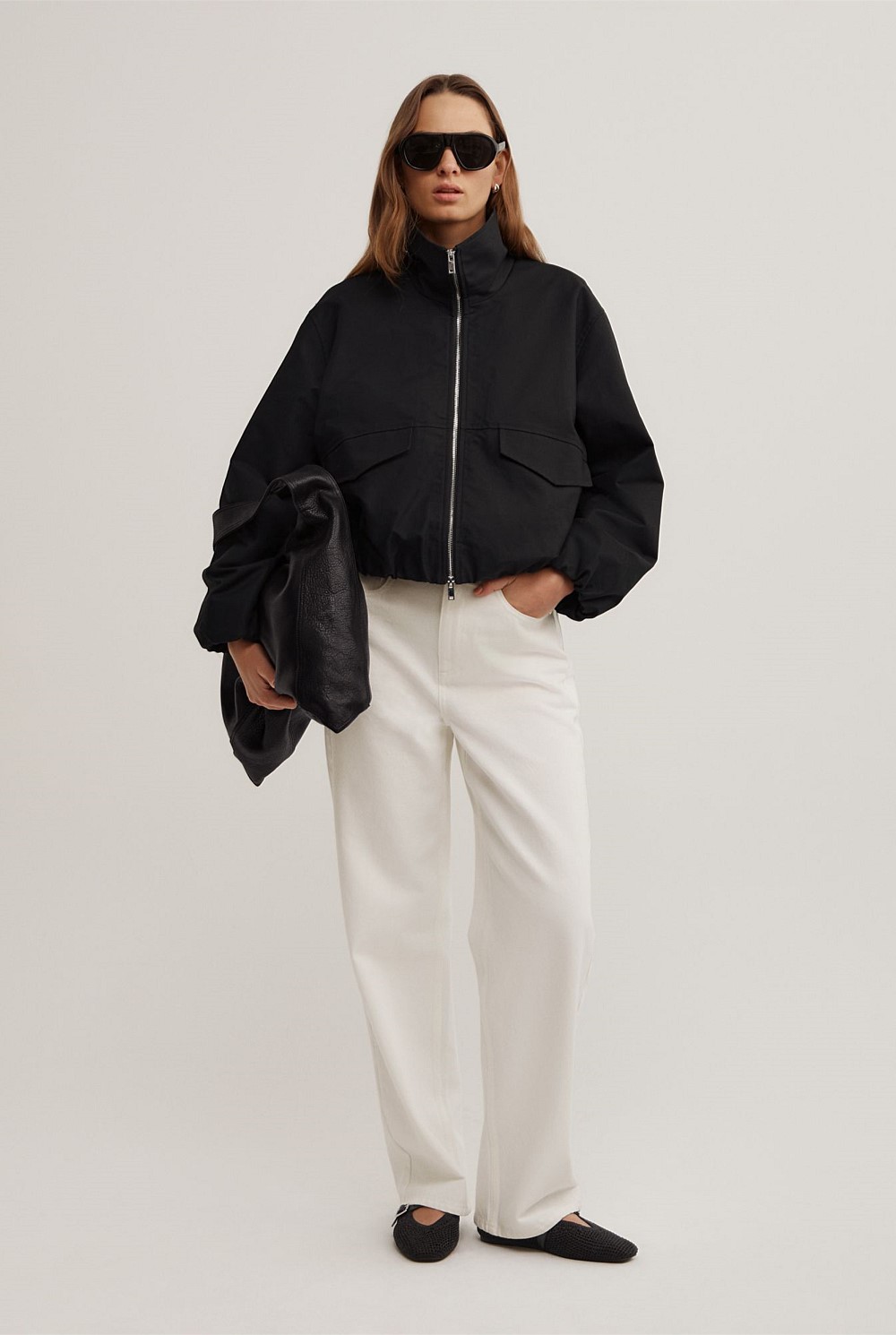 Funnel Bomber Jacket