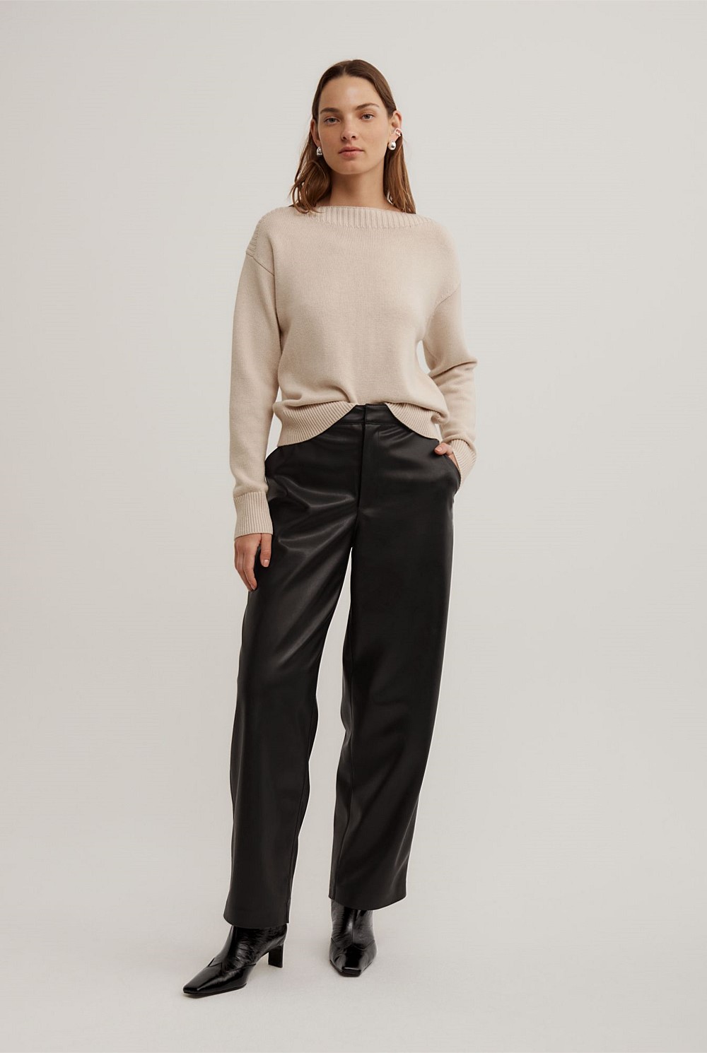 Boat Neck Knit