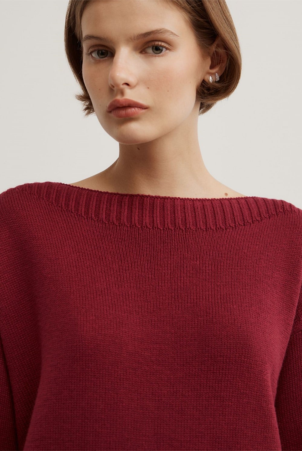 Boat Neck Knit