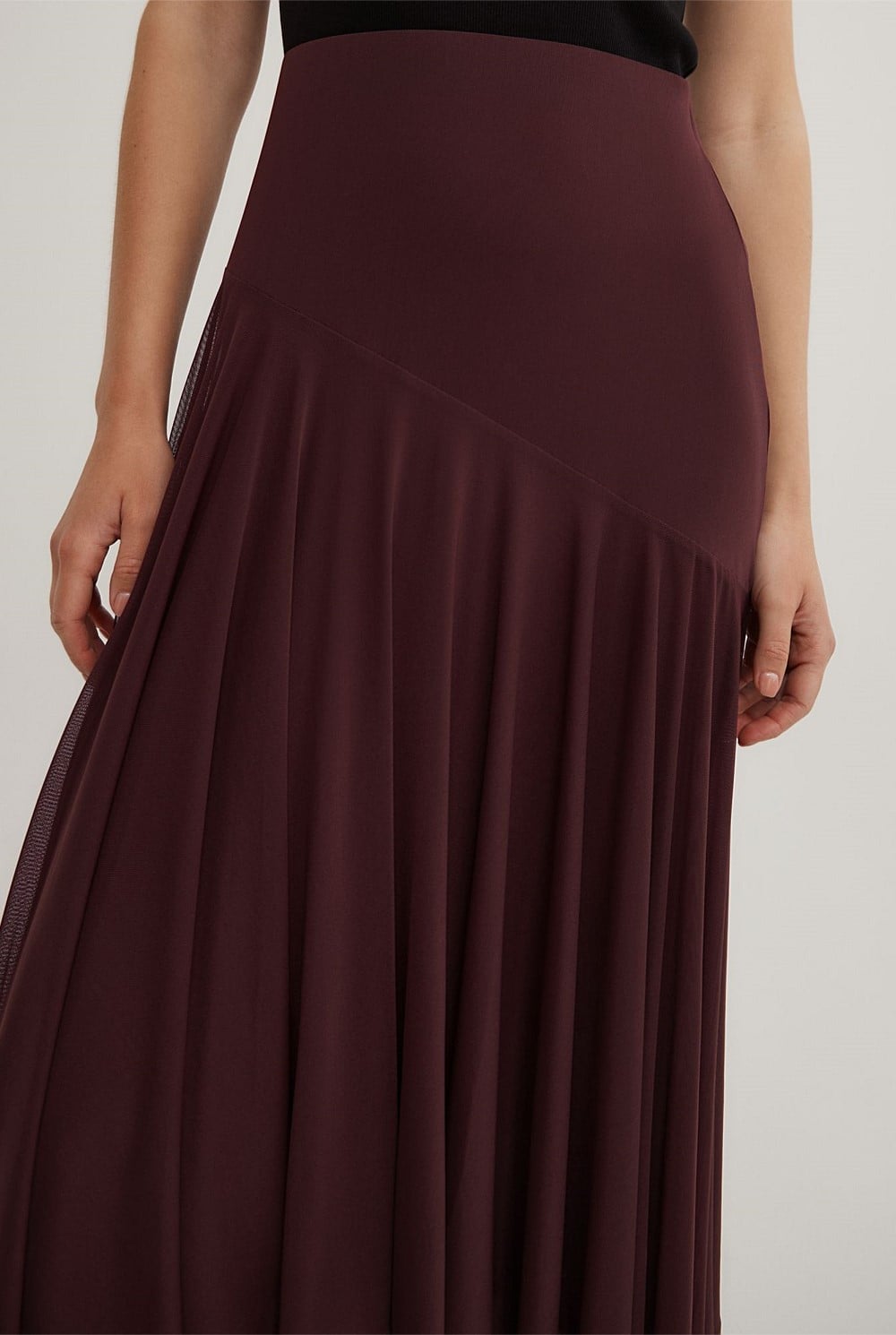 Asymmetric Drape Skirt