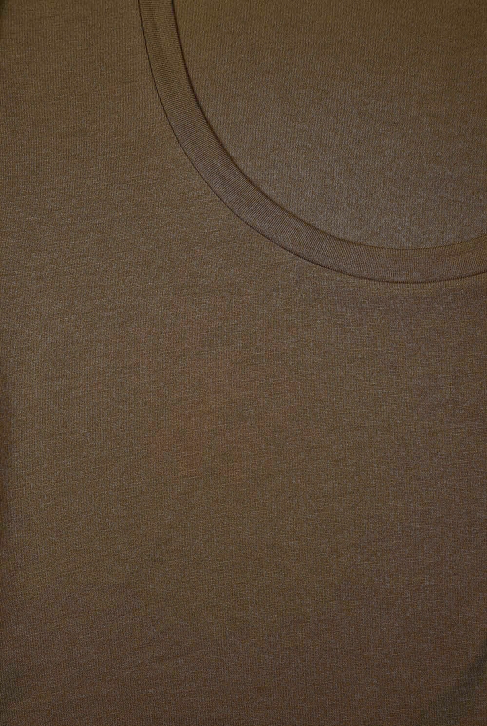 Cotton Basic Scoop Neck Tee